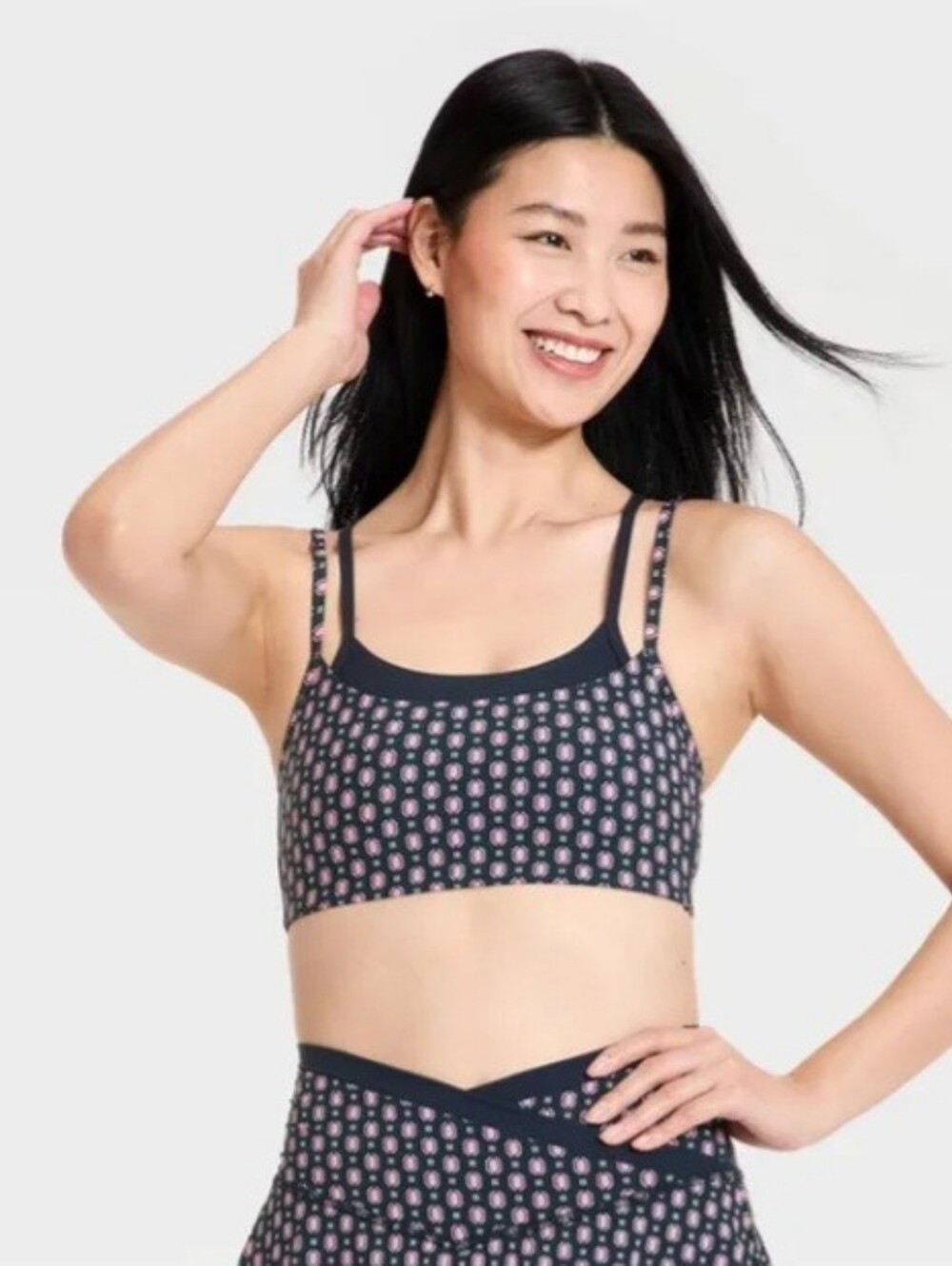 All In Motion Women's Everyday Soft Light Support Layered Sports Bra